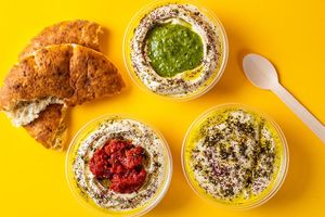 Hummus at Shouk in Rockville