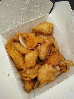 Salt & Pepper Vegan Chicken at Wawin Vegan Chinese in York