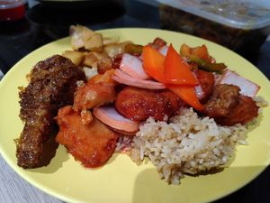 Everything together (Dec 2021) at Wawin Vegan Chinese in York