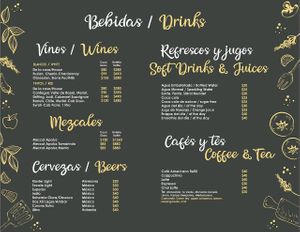 Drinks Menu at Maleconcito Gourmet in Rio Lagartos