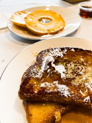 French toast and a bagel   at The Mindful Table in Perrysburg