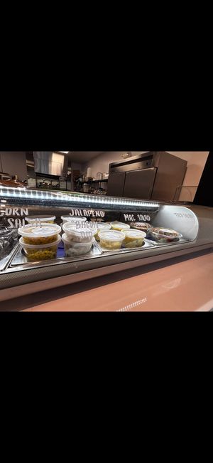 Deli case for the cold bar items at The Mindful Table in Perrysburg