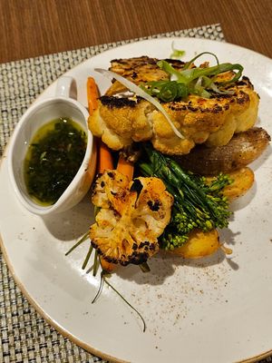Cajun cauliflower steak at Mangata in Yulara