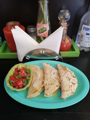 Miércoles tacos de canasta at Los Muchitos Comida Vegana in Oaxaca