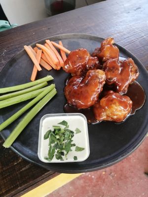 Coliflor a la bbq  at Los Muchitos Comida Vegana in Oaxaca