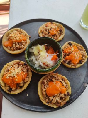  at Los Muchitos Comida Vegana in Oaxaca