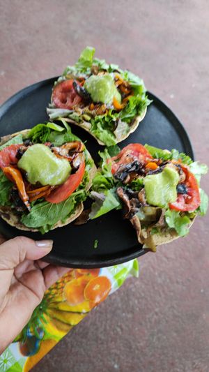  at Los Muchitos Comida Vegana in Oaxaca