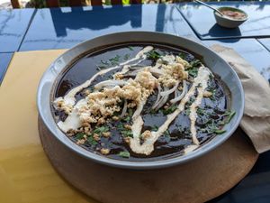  at Los Muchitos Comida Vegana in Oaxaca