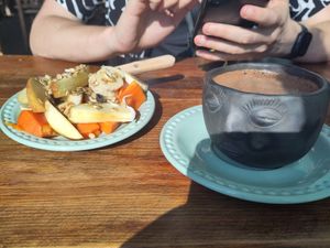  at Los Muchitos Comida Vegana in Oaxaca