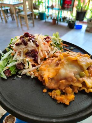 Lasagna vegana. at Los Muchitos Comida Vegana in Oaxaca