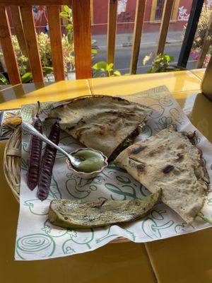   at Los Muchitos Comida Vegana in Oaxaca