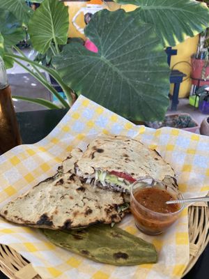   at Los Muchitos Comida Vegana in Oaxaca