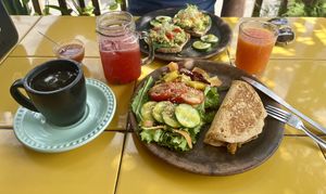   at Los Muchitos Comida Vegana in Oaxaca