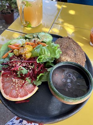   at Los Muchitos Comida Vegana in Oaxaca