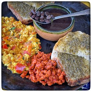   at Los Muchitos Comida Vegana in Oaxaca