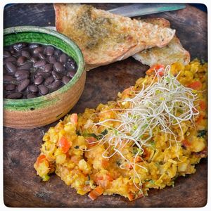   at Los Muchitos Comida Vegana in Oaxaca