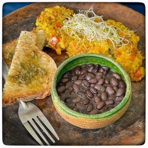   at Los Muchitos Comida Vegana in Oaxaca