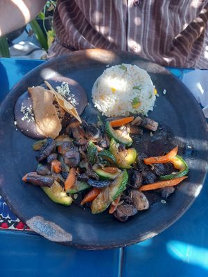  at Los Muchitos Comida Vegana in Oaxaca
