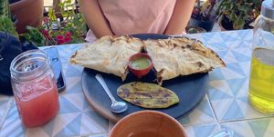  at Los Muchitos Comida Vegana in Oaxaca