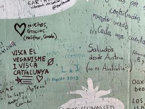  at Los Muchitos Comida Vegana in Oaxaca