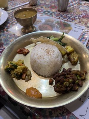 Vegan DalBhat. It was overall fine    at Asian Station in Matsumoto