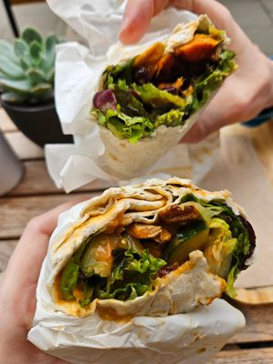 Mexican & Vegan Chicken Wrap at Make in Dusseldorf