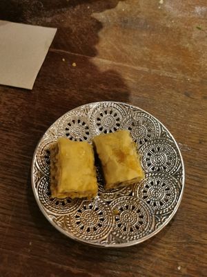 The vegan baklava at Za'atar in Utrecht