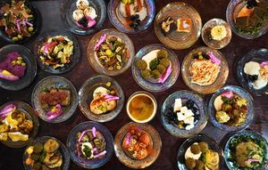 Vegetarian and vegan mezze at Za'atar in Utrecht