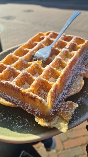 Waffel mit Puderzucker at SLEEBOOM in Borkum