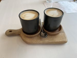 Cappuccino with oat milk  at SLEEBOOM in Borkum