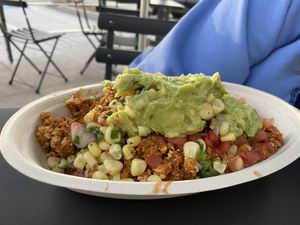 Burrito bowl with tofu  at Chipotle in Jackson