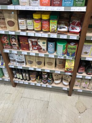 Inside the cafe/ market at Avocado in Athens