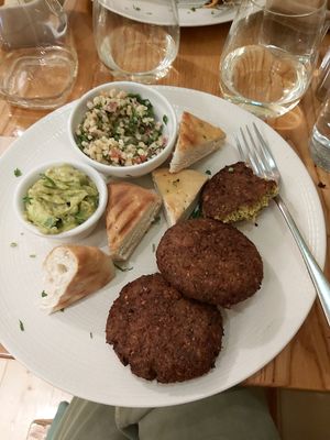 Falafel dish at Avocado in Athens