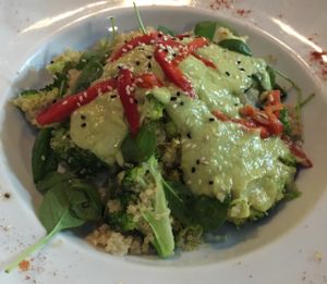 Quinoa salad at Avocado in Athens