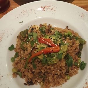 vegan jasmine and luminous vegan at Avocado in Athens