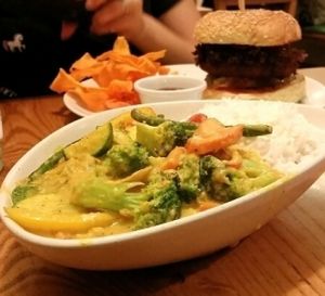 spicy curry dish at Avocado in Athens