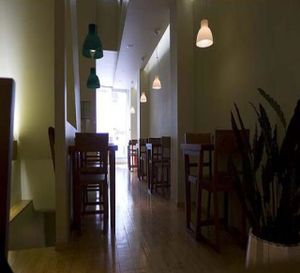 Some of the seating. Wonderful natural light streaming through the windows! at Avocado in Athens