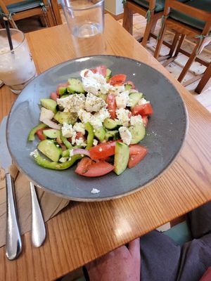 Greek salad at Avocado in Athens