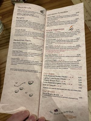 Menu  at Avocado in Athens