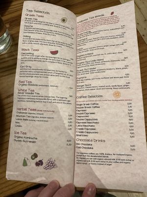 Menu  at Avocado in Athens