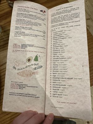 Menu  at Avocado in Athens