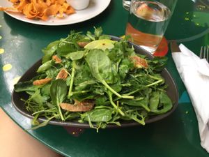 Herb Garden salad with dried figs! at Avocado in Athens