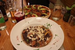 Main Dishes
Vibrant vegan pizza
atma hari noodles at Avocado in Athens