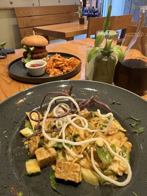 Tempeh and noodles sooo goodd  at Avocado in Athens