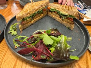 Louisiana Tempeh Sandwich at Avocado in Athens