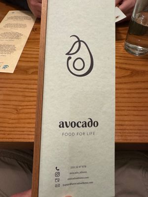 Menu 23Nov2024 at Avocado in Athens