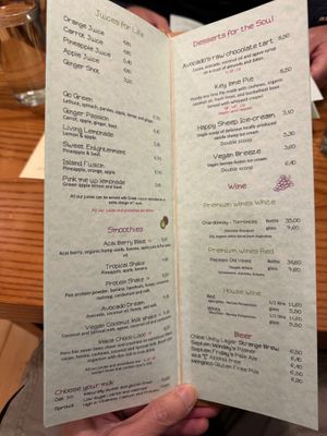 Menu 23Nov2024 at Avocado in Athens