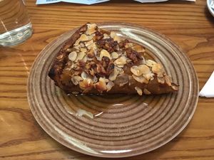 Apple pie with almonds at Avocado in Athens