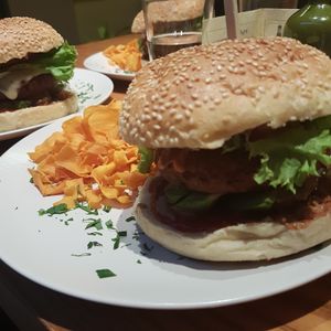 the burger!!! at Avocado in Athens