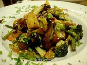 life's a rainbow with baked tofu at Avocado in Athens